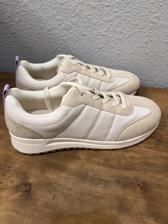 Shoes - POP Solanas Casual Women's Cream & White Sneakers size 11 NEW